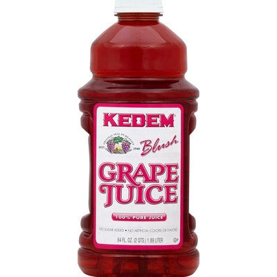 Kedem 100% Juice Pure Blush Grape 8/64 oz [UNFI #0188458 ] [ebt]