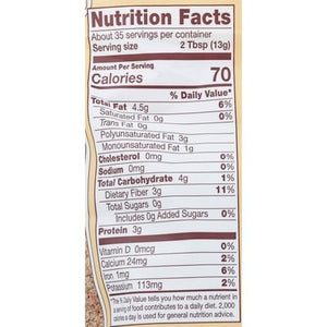 Bobs Red Mill Flax Seed Meal Organic Whole Ground 4/16 OZ [UNFI #2153336] [ebt]