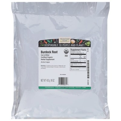 Frontier Nat Prod Co-Op Burdock Root Cut & Sifted 1 Lb [UNFI #0311829] [ebt]