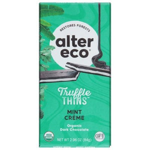 Alter Eco Dark Chocolate Truffle Thins Organic 12/2.96 OZ [UNFI #2801678] [ebt] T