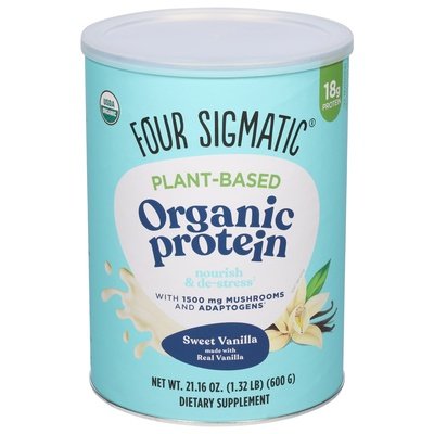 Four Sigmatic Organic Protein Plant-Based Sweet Vanilla 1/21.16 OZ [UNFI #2654820] T