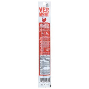 Vermont Smoke And Cure Turkey Stick Uncured Pepperoni 24/1 OZ [UNFI #1515212] [ebt]