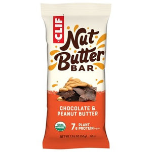 Clif Bar Nut Butter Bar Chocolate & Peanut Butter 12/1.76 OZ [UNFI #1835834] [ebt]