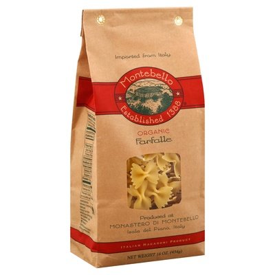 Montebello Farfalle Organic 12/1 LB [UNFI #1499565] [ebt]