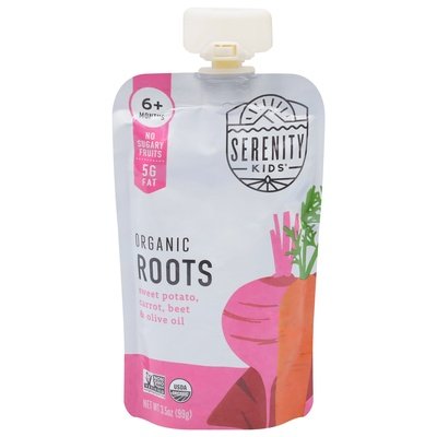 Serenity Kids Roots Organic 6+ Months 6/3.5 OZ [UNFI #2367290] [ebt]