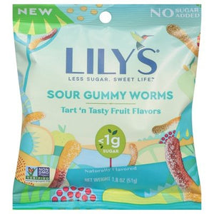 Lilys Sour Gummy Worms 12/1.8 OZ [UNFI #2804151] [ebt] T