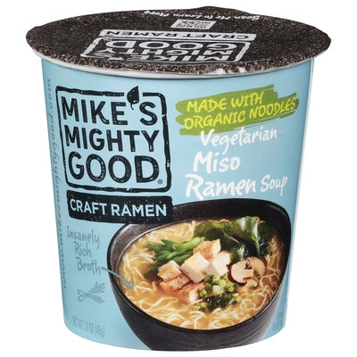 Mikes Mighty Good Ramen Soup Miso Vegetarian 6/1.6 OZ [UNFI #2481778] [ebt]