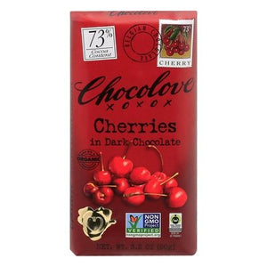 Chocolove Dark Chocolate Cherries 73% Cocoa Content 12/3.2 OZ [UNFI #1095983] [ebt] T