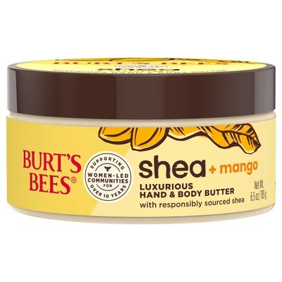 Burts Bees Hand & Body Butter Shea + Mango Luxurious 6.5 OZ [UNFI #3014735] T