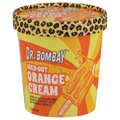 Dr. Bombay Iced Out Orange Cream 8/1 Pint [UNFI  #2989812]
