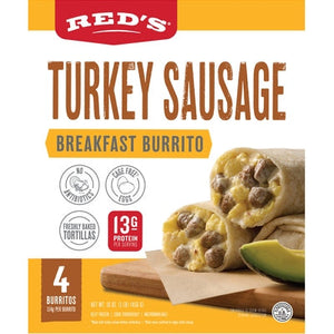 Reds Breakfast Burrito Turkey Sausage 8/16 oz [UNFI #2965853 ] [ebt]