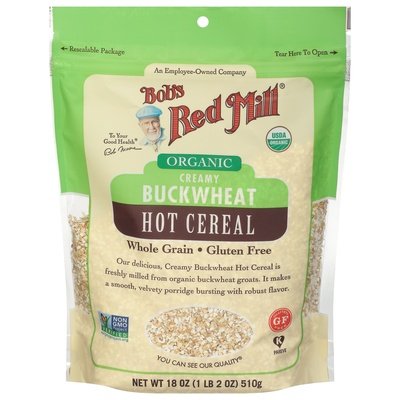 Bobs Red Mill Hot Cereal Organic Creamy Buckwheat 4/18 OZ [UNFI #2532729] [ebt]