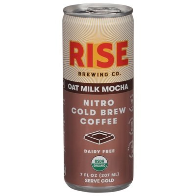 Rise Brewing Co  Coffee Dairy Free Nitro Cold Brew Oat Milk Mocha 12/7 OZ [UNFI #2380103] [ebt]
