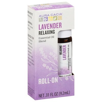 Aura Cacia Essential Oil Blend Lavender Relaxing Roll-On 4/.31 OZ [UNFI #2071587] T