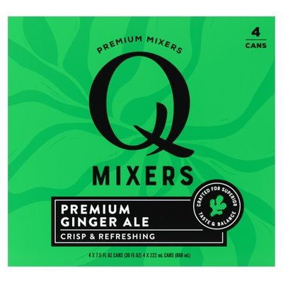 QDRINK Ginger Ale 4/7.5 OZ [UNFI #2113553] [ebt] T