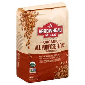 Arrowhead Mills Flour All Purpose Organic Unbleached 8/5 LB [UNFI #119156] [ebt]