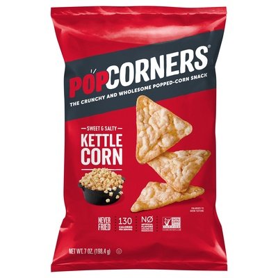 Popcorners Popped-Corn Snacks Kettle Corn Sweet & Salty 12/7 OZ [UNFI #1858604] [ebt]