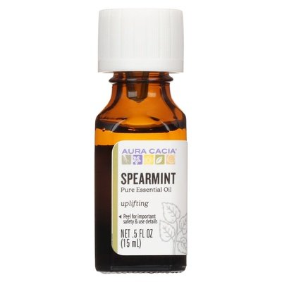 Aura Cacia Pure Essential Oil Spearmint Uplifting 1/.5 OZ [UNFI #620781] T