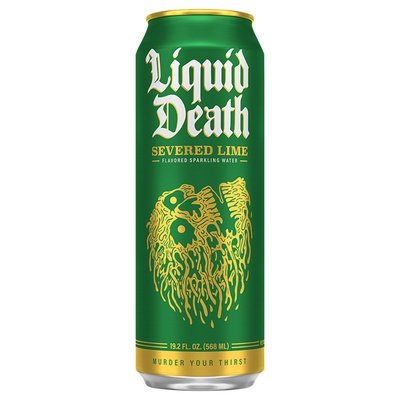 Liquid Death Sparkling Water Severed Lime Flavored 24/19.2 OZ [UNFI #2930360] [ebt] T