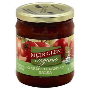 Muir Glen Salsa Garlic Cilantro 12/16 OZ [UNFI #0553149] [ebt]