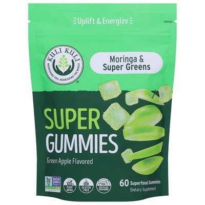 Kuli Kuli Super Gummies Green Apple Flavored 60 CT [UNFI #2823847] T