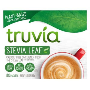 Truvia Sweetener Calorie-Free Stevia Leaf Plant-Based 12/80 CT [UNFI #2272953] [ebt] T