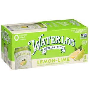 Waterloo Sparkling Water Lemon-Lime 3/8/12 OZ [UNFI #2240935] [ebt] T