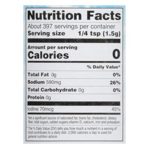 Hain Sea Salt Iodized 8/21 OZ [UNFI #2177947] [ebt]
