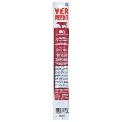 Vermont Smoke And Cure Beef Stick Bbq Seasoned 24/1 OZ [UNFI #1189323] [ebt]