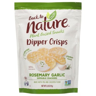 Back To Nature Crackers Dippable Rosemary Garlic 6/3.2 OZ [UNFI #2759397] [ebt]