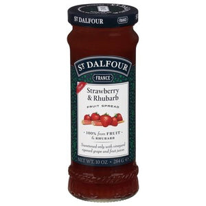 St Dalfour Fruit Spread Strawberry & Rhubarb 6/10 OZ [UNFI #2835429] [ebt]
