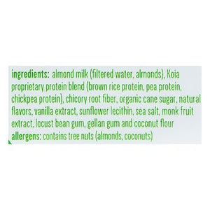 Koia Protein Shake Plant-Based Coconut Almond 6/12 OZ [UNFI #2995850] [ebt] T