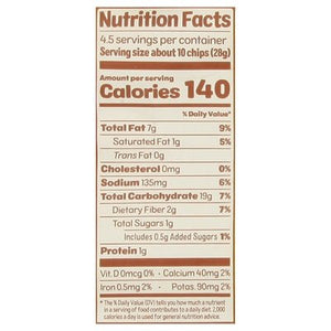 From The Ground Up Tortilla Chips Cauliflower Grain Free Nacho Flavor 12/4.5 OZ [UNFI #2389351] [ebt]