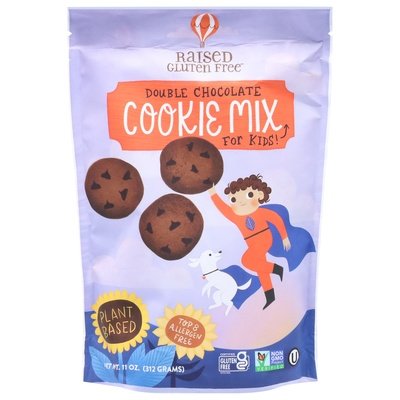 Raised Gluten Free Cookie Mix for Kids Double Chocolate 6/11 OZ [UNFI #2931178] [ebt]