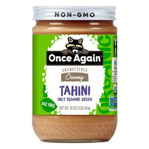 Once Again Tahini Organic Creamy Unsweetened 6/16 OZ [UNFI #2615144] [ebt]