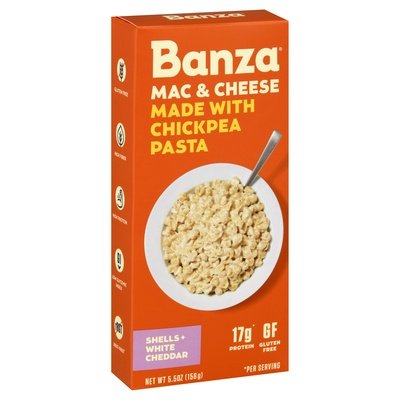 Banza Mac & Cheese Made With Chickpea Pasta White Cheddar 6/5.5 OZ [UNFI #2599470] [ebt]