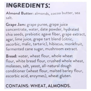 Chubby Snacks Pb&J Almond Butter & Grape 4 Pack 6/9.6 OZ [UNFI  #2843308]