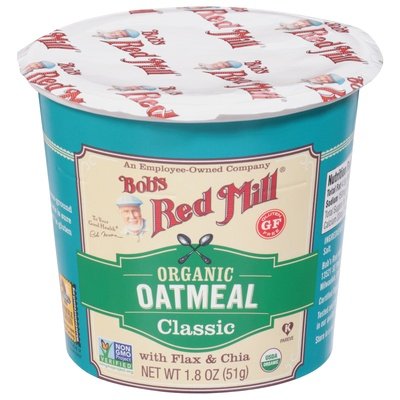 Bobs Red Mill Oatmeal Organic Classic 12/1.8 OZ [UNFI #2188241] [ebt]