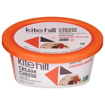 Kite Hill Cream Cheese Alternative Garden Veggie 6/8 OZ [UNFI #2609667] [ebt]