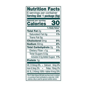 Gimme Seaweed Snacks Roasted Organic Teriyaki 6 Value Pack 8/6/.17 OZ [UNFI #1858067] [ebt]