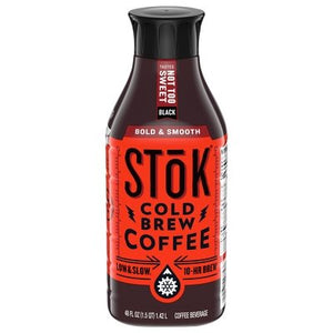 Stok Coffee Beverage Cold Brew Bold & Smooth Black 6/48 OZ [UNFI #1828615] [ebt] T