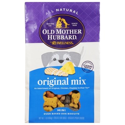 Old Mother Hubbard Dog Biscuits Oven Baked Original Mix Mini 4/16 OZ [UNFI #2850733]