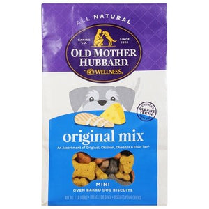 Old Mother Hubbard Dog Biscuits Oven Baked Original Mix Mini 4/16 OZ [UNFI #2850733]