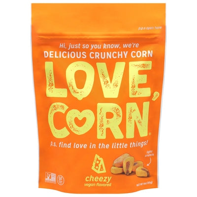 Love Corn Corn Cheezy Vegan Flavored Light Crunchy 6/4 OZ [UNFI #2906246] [ebt]