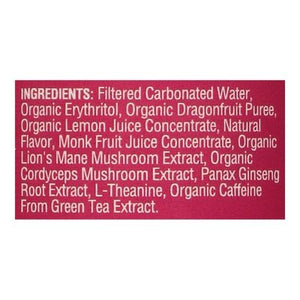 Odyssey Mushroom Elixir Sparkling Energy + Focus Dragon Fruit Lemonade 12/12 OZ [UNFI #2849404] [ebt] T
