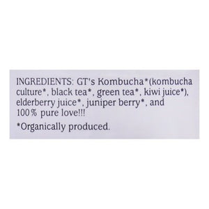 Gts Kombucha Raw Elderberry Juniper 12/16 OZ [UNFI #2931996] [ebt]