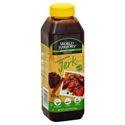 World Harbor Sauce & Marinade Jerk Sweet & Spicy Jamaican Style 6/16 OZ [UNFI #1059179] [ebt]