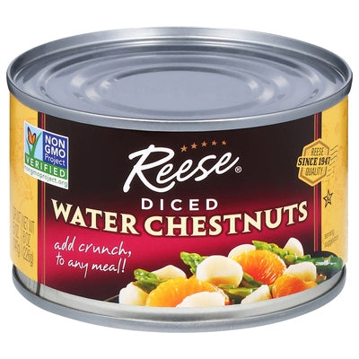 Reese Water Chestnuts Diced 24/8 oz [UNFI #0173609 ] [ebt]