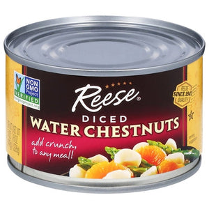 Reese Water Chestnuts Diced 24/8 oz [UNFI #0173609 ] [ebt]