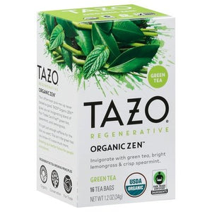 Tazo Green Tea Organic Zen Bags 6/16 BAG [UNFI #2864783] [ebt]